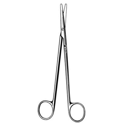 Sklar Instruments Scissors Dissecting Metzenbaum 7" Blunt/Blunt Smooth Straight Stainless Steel Each - 75-5570