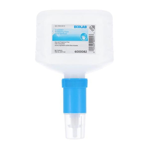 Ecolabs/Huntington Med. Sanitizer Hnd Nrshng Fm Quik-Care f/ Nx Cmpct Dspnsr 62% Ethyl Alc 750mL Rfl Each, 6 Each/CA - 6000082