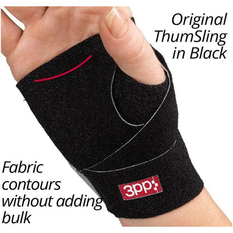 3 Splint ThumSling Hand Nylon/Lycra Black Size Small/Medium Left Each - Point Products, Inc - P2006-L23BK