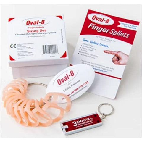 3 Splint Oval-8 Sizer Kit Finger Beige Universal 12/Bx - Point Products, Inc - P1008-S