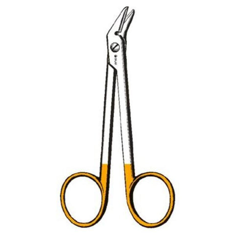 Sklar Instruments Scissors Wire Cutting Sklar Edge TC Supercut 4-3/4" Bl/Bl Serr Angled SS/TC Each - 16-2800