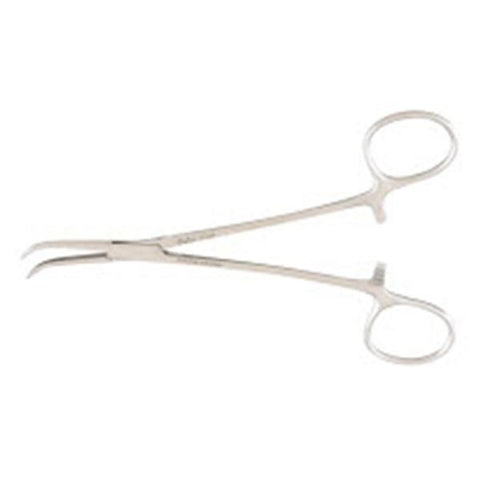 Miltex Forcep Hemostatic Dandy 5-1/2" Serrated Curved Sideway Stainless Steel Each - Integra Miltex - 7-102