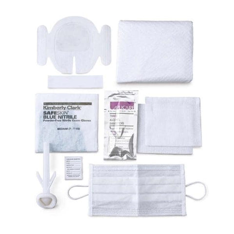 Medical Action Industries Pack Dressing Change Central Line With Nitrile Gloves/1x4" Transpore Tape 20/Ca - 262837