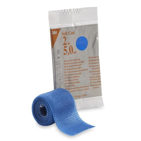 3M Medical Products Tape Scotchcast Fiberglass 2"x4yd Roll Blue 10/Ca - 82102B