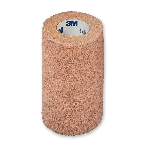 3M Medical Products Bandage Coban Wrap Elastic 4"x5yd Latex Sterile Tan 18/Ca - 1584S
