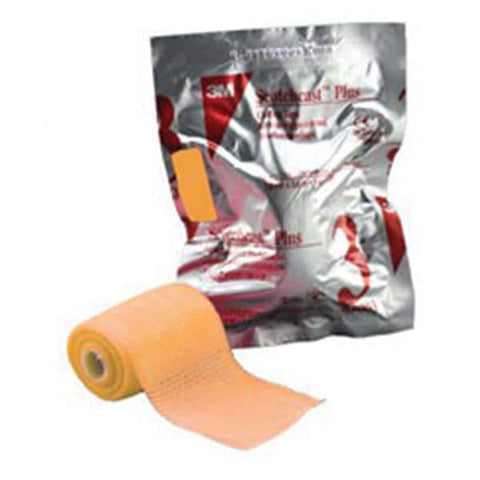 3M Medical Products Tape Scotchcast Plus Fiberglass 3"x4yd Roll Orange 10/Ca - 82003W