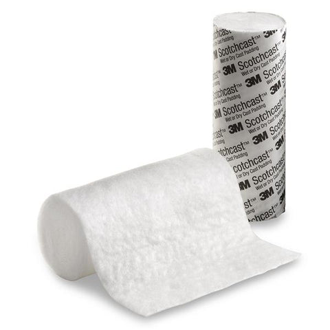 3M Medical Products Padding Wet/Dry Scotchcast Synthetic 6"x4yd Limb LF White 20/Bg - WDP6