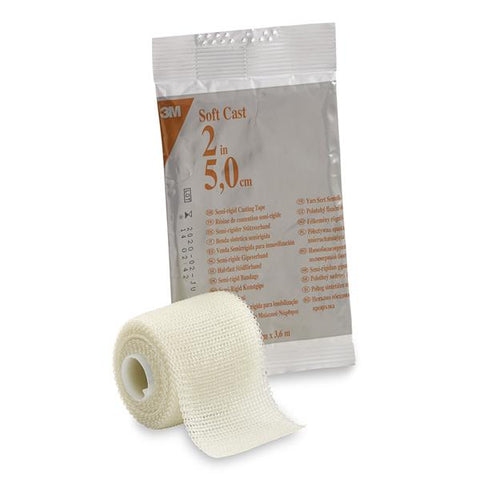3M Medical Products Tape Scotchcast Fiberglass 2"x4yd Roll White 10/Ca - 82102