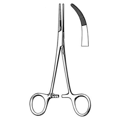 Sklar Instruments Forcep Hemostatic Kelly Sklarlite 5-1/2" Serrated Curved Stainless Steel Each - 23-2108