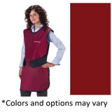 Wolf X Apron Lead Burgundy 24x40" With Thyroid Collar Each - Ray - 65021TC-18