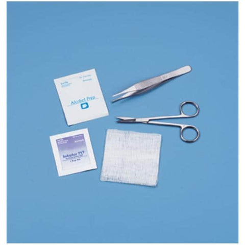 Busse Hospital Disposable Kit Suture Removal With Floor-Grade Littauer Scissor Hook-Tip LF Sterile Each, 50 Each/CA - 726