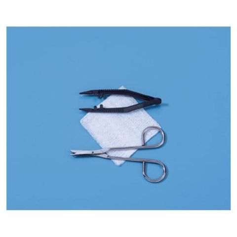 Busse Hospital Disposable Kit Suture Removal With 3x3" Gauze Sponge/Forceps LF Sterile 50/Ca - 717