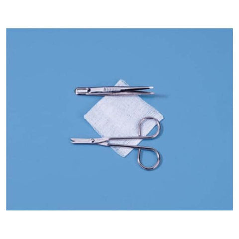 Busse Hospital Disposable Kit Suture Removal With Gauze/4" Metal Forceps LF Sterile Each, 50 Each/CA - 718
