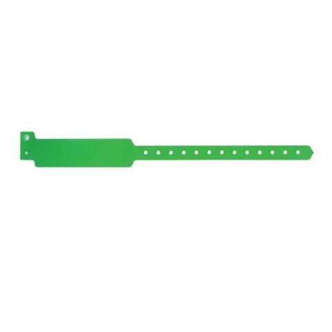 Precision Dynamics Corp. Wristband Identification Sentry SuperBand Poly Green Adult 500/Bx - 5050-39-PDM