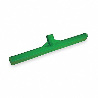 24 W Straight TPE Rubber Floor Squeegee Without Handle Green