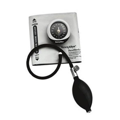 Welch Sphygmomanometer Anrd DuraShock Silver Series 12 Lg Adlt Arm Dl Dspl Gry/Blk Each - Allyn - DS45-12CB