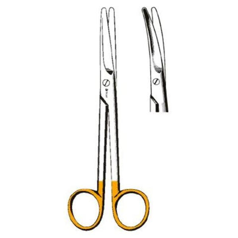 Sklar Instruments Scissors Dissecting Mayo Sklar Edge TC 6-3/4" Blunt/Blunt Smooth Curved SS/TC Each - 16-1610