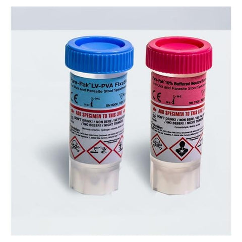 Meridian Diagnostics Para-Pak Transport System Formalin 10% Each 10/bx, 12 BX/CA - 300112