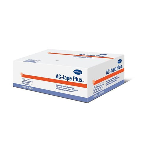 Hartmann USA Tape Athletic AC-Tape Plus Cotton/Elastic 2"x5yd Adhesive White 6/Rls, 12 BX/CA - 64210000