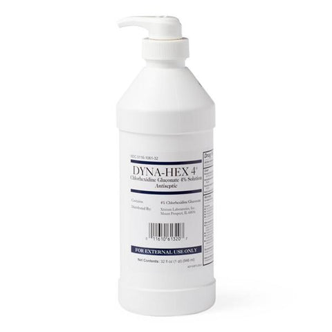 Medline Industries Inc Scrub Surgical Dyna-Hex Chlorhexidine Gluconate 4% 32oz 1/Bt, 12 BT/CA - MDS098725