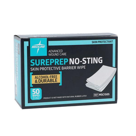 Medline Industries Inc Wipes Skin Protective Sureprep Individual Packaging 50/Bx, 10 BX/CA - MSC1505