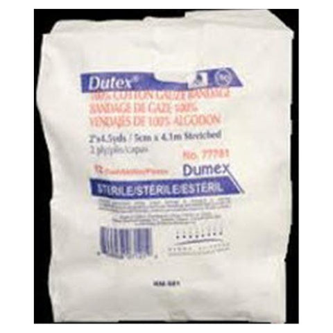 Integra LifeSciences Corp Bandage Dutex 2"x4.1yd Conforming 100% Cotton White LF Sterile 8X12/Ca - 77781