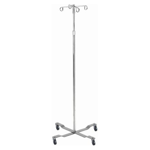 Drive Medical Designs Stand IV Economy 2 Removable Hook 40-82" Height Adjustment Each - 13033