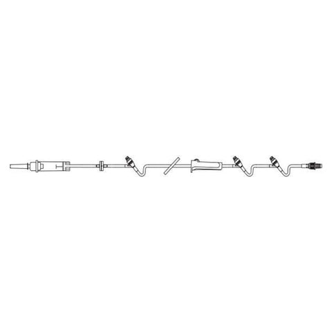 Baxter Healthcare IV Solution Set Continu-Flo 10Drp M LL Adptr/Clr Primary Infusion Each, 48 Each/CA - 2C8537