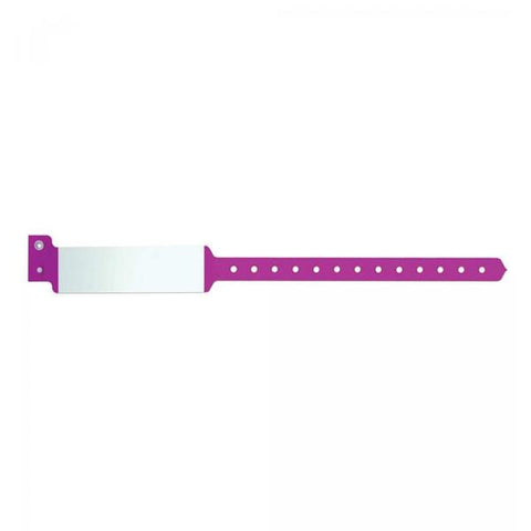 Precision Dynamics Corp. Wristband Identification Sentry SuperBand Polyester Grape Adult 500/Box - 5040-33-PDM