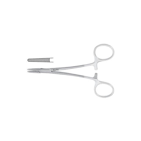 Miltex Holder Needle Halsey Meister-Hand 5" Serrated Jaw Tungsten Carbide Each - Integra Miltex - MH8-8A-TC