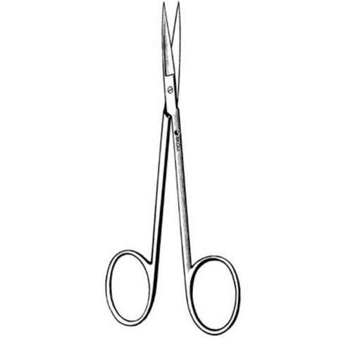 Sklar Instruments Scissors Iris 3-1/2" Sharp/Sharp Smooth Straight Stainless Steel Each - 47-1135