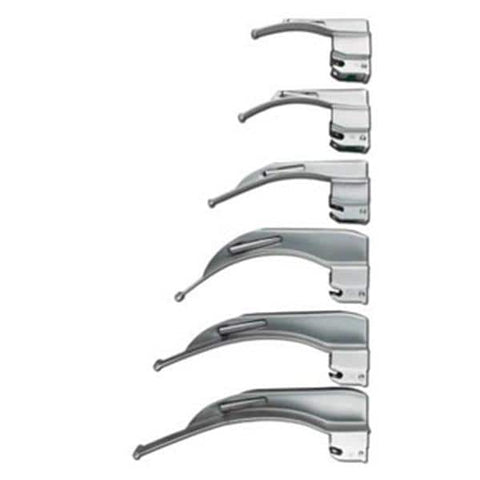 SunMed Blade Fiber Optic Laryngoscope Greenline Child Macintosh #2 Each - 5-5231-02