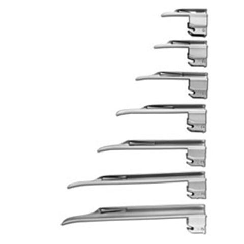 SunMed Blade Fiber Optic Laryngoscope Greenline Medium Adult Miller #3 Each - 5-5233-03