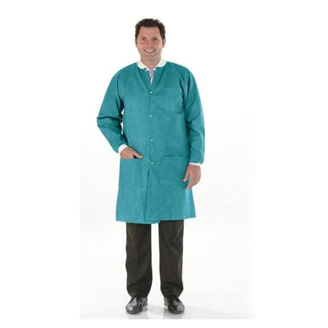 Medicom Lab Coat Protective SafeWear High Performance Disposable SMS XL Trpcl Tl 12/Bg, 5 BG/CA - 8117-D