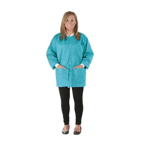 Medicom Lab Jacket Protective SafeWear Hipster Disposable SMS PP Fbrc Md Trpcl Tl 12/Bg, 5 BG/CA - 8115-B