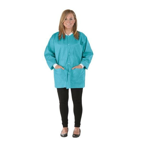 Medicom Lab Jacket Procedure SafeWear Hipster Disposable SMS PP Fbrc Lg Trpcl Tl 12/Bg, 5 BG/CA - 8115-C