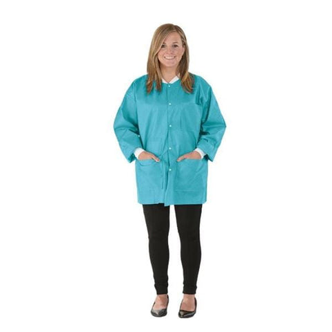 Medicom Lab Jacket Procedure SafeWear Hipster Disposable SMS PP Fbrc XL Trpcl Tl 12/Bg, 5 BG/CA - 8115-D