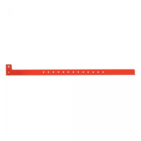 Precision Dynamics Corp. Wristband Identification Sentry SuperBand Poly Red Adult Write On Box - 5060-16-PDM