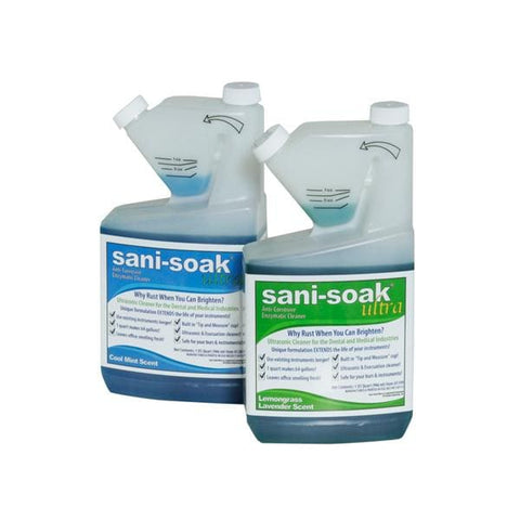Enzyme Industries Inc Cleaner Ultrasonic Sani-Soak Ultra 32 oz Mint 32oz/Bt, 12 BT/CA - 5201