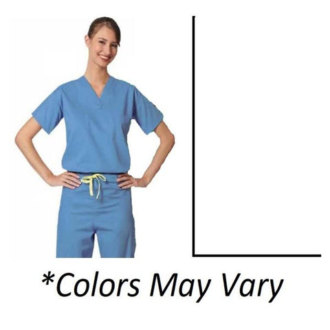 Fashion Seal Shirt Scrub 55% Cotton / 45% Polyester Fashion Seal Unisex Wht Sm Rvrsbl Pckt Each - 6784-S
