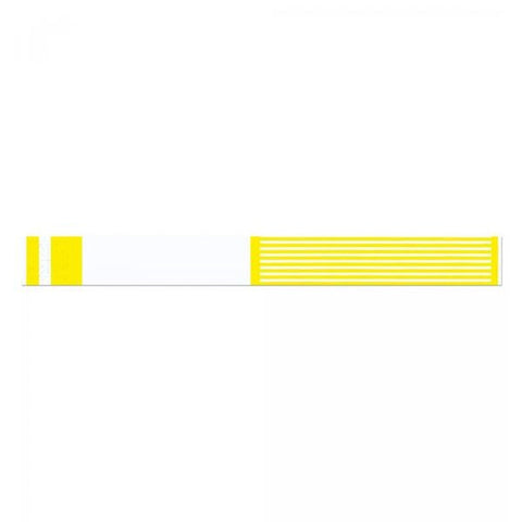 Precision Dynamics Corp. Wristband Identification Short Stay Tyvek Yellow Adult 1000/Bx - 3000-14-PDR