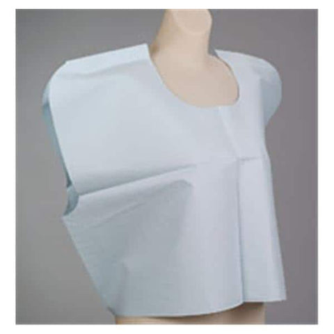 Tidi Products LLC Cape Exam 30 in x 21 in Blue 3 Ply 100/Ca - 918407