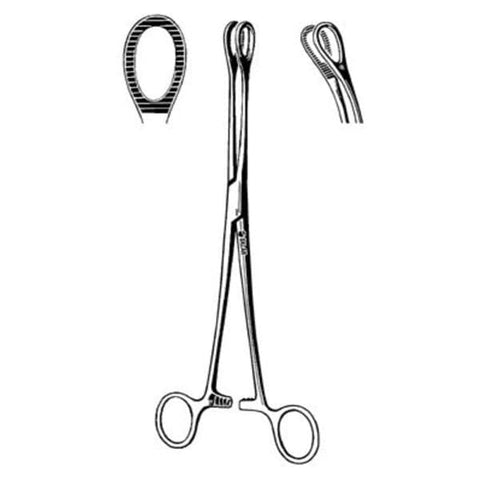 Sklar Instruments Forcep Sponge Foerster 9-1/2" Serrated Curved Stainless Steel Each - 87-2395