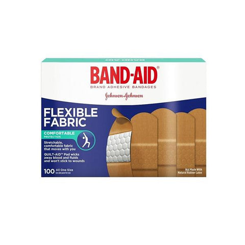 Office Depot Business Services Band-Aid Brand Flexible Fabric Bandages 1 in x 3 in 100/Box 100 - 983312