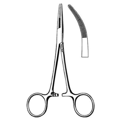 Sklar Instruments Forcep Hemostatic Kelly 7" Serrated Curved Stainless Steel Each - 74-3270