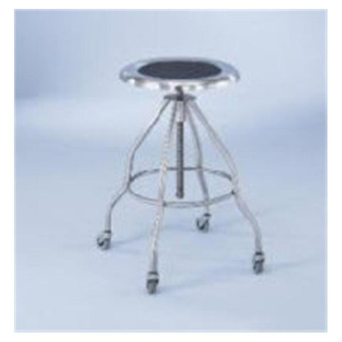 Blickman Industries Stool Exam Model 7745SS Clifton Stainless Steel Rubber Feet 4 Leg Each - 1027745000