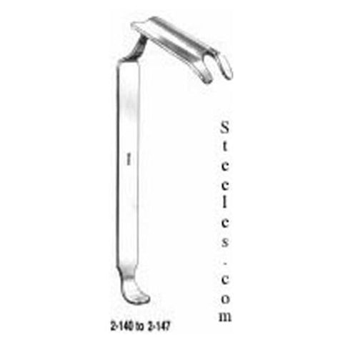 Miltex Retractor Tongue 1-1/4x3-1/2" Left/#4 Stainless Steel Each - Integra Miltex - 2-142