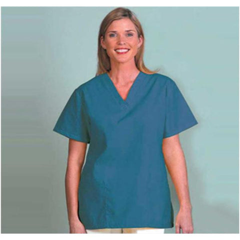 Fashion Seal Shirt Scrub Fashion Poplin Womens 3X Large Teal Each - 7325-3XL