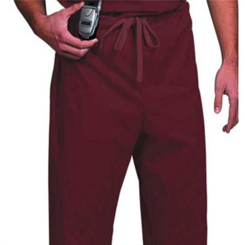Fashion Seal Scrub Pant 78841 Unisex Small Burgundy Each - 78841-S