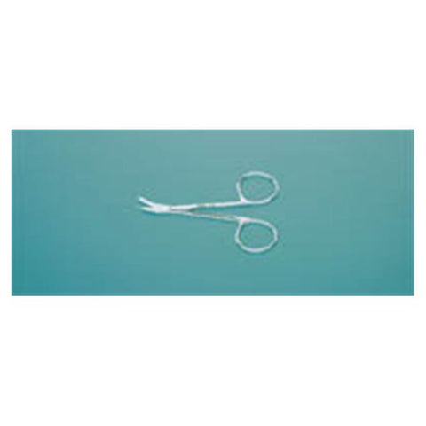 Miltex Scissors Suture Shortbent 3-1/2" Sharp/Blunt Curved Stainless Steel Each - Integra Miltex - 9-101